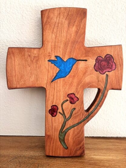 Cherry hummingbird front standing