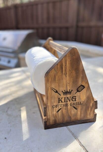 Grill caddy with paper twoel holder 4